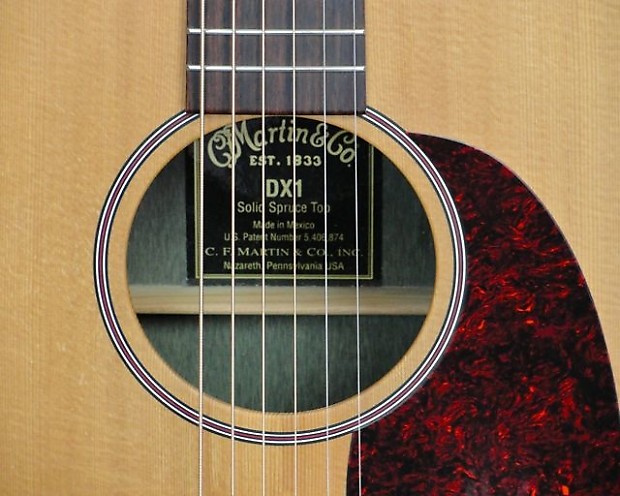 Martin dx1 shop solid spruce top