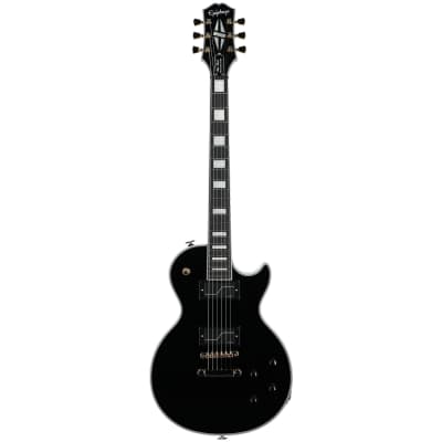 Epiphone Matt Heafy Les Paul Custom Origins Electric Guitar (with Case), Ebony image 2