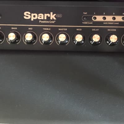 Positive Grid Spark 40 40-Watt 2x4" Modeling Guitar Combo 2020 - Present - Black image 5