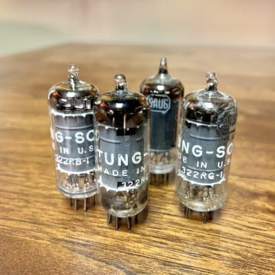Tung-Sol 6au6 tubes c 1960’s 6au6a original vintage USA valves