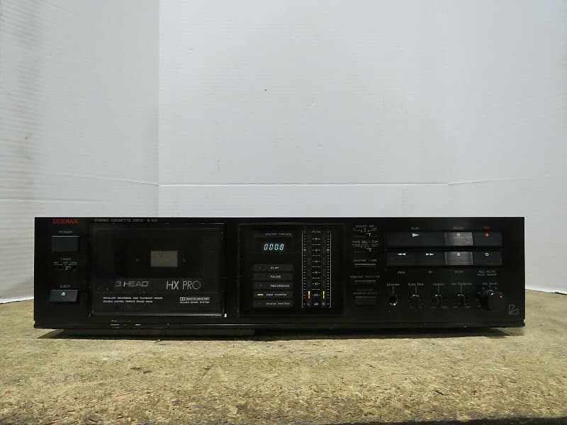 Luxman K - 112 3-Head, 2-Motor Cassette Deck - Dolby B/C/HX 1987 Black image 1
