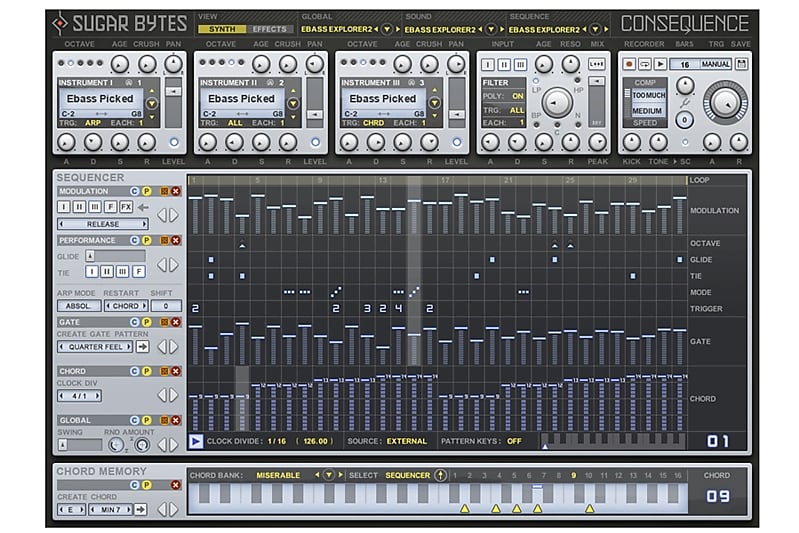 Sugar Bytes Consequence - Chord Sequencer (Download) image 1