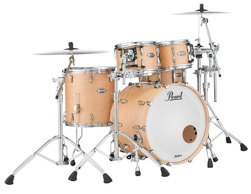 Pearl Masters Maple Complete 24"x18" bass drum w/o BB3 Bracket MATTE NATURAL MAPLE MCT2418BX/C111 image 1