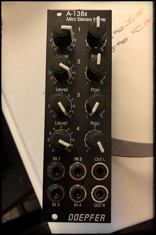 Doepfer A-138s Mini Stereo Mixer (Vintage Edition Black) | Reverb