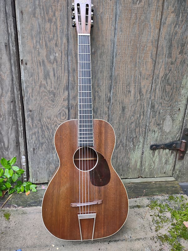 Slingerland May-Bell guitar 1930's - Natural Mahogany image 1