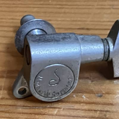 Vintage Schaller M6 135 Single Guitar Tuning Peg Machine Head Tuner E A D image 2