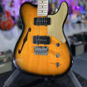 Squier Paranormal Cabronita Telecaster Thinline - 2-Color Sunburst with Gold Anodized Pickguard! 094