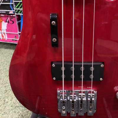 Samick bass in red gloss finish 1990s image 10