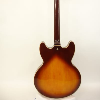 Jay Turser 335-Style Semi-Hollow Electric Guitar, Sunburst image 15