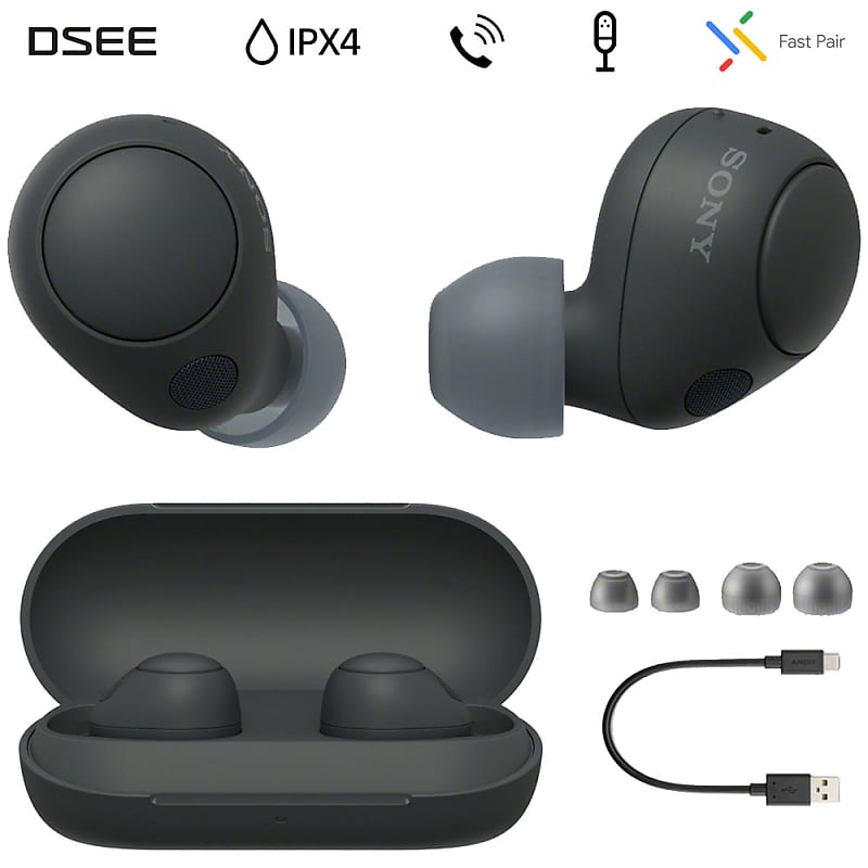 Sony WF-1000XM4 Noise-Canceling True Wireless In-Ear Headphones (Black) 