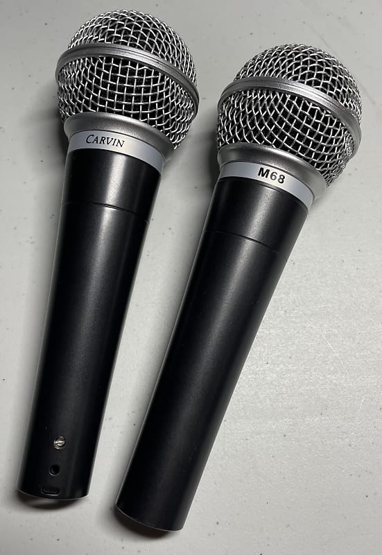 Carvin M68 dynamic microphones - Set of 2 | Reverb