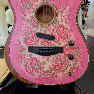 Fender American Acoustasonic Telecaster  Pink Paisley image 2