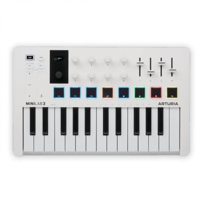 Arturia MiniLab 3 USB / MIDI Controller (White)
