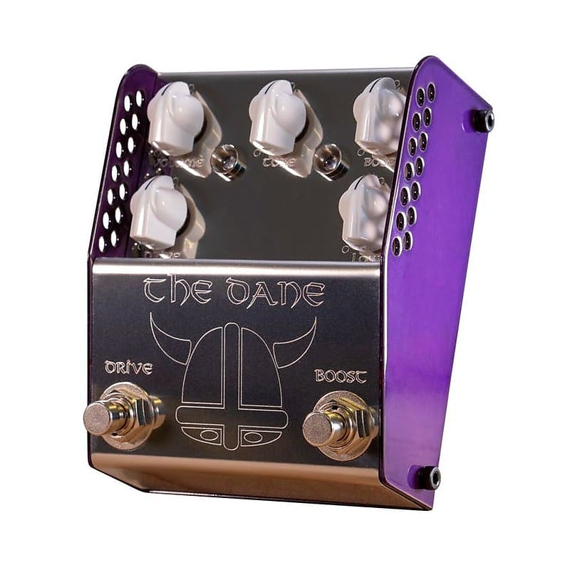 ThorpyFX The Dane Peter Honore Signature Overdrive / Boost 2010s - Silver / Purple image 1