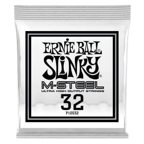 Ernie Ball P10532 .032 M-Steel Wound Electric Guitar Strings (6-Pack)