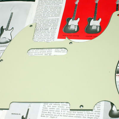 Fender Telecaster Tele '62 Style Mint Green Pickguard, 0056077000 image 1