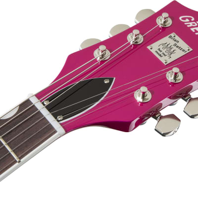 GRETSCH - G6120T-HR Brian Setzer Signature Hot Rod Hollow Body with Bigsby  Rosewood Fingerboard  Candy Magenta - 2401215856 image 6