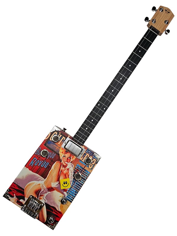 CIGAR BOX GUITAR 3 String 25.5