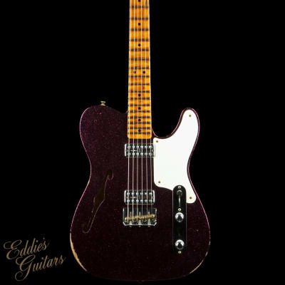 Fender Custom Shop Limited Edition Caballo Tono Ligero Telecaster Relic - Aged Magenta Sparkle image 3