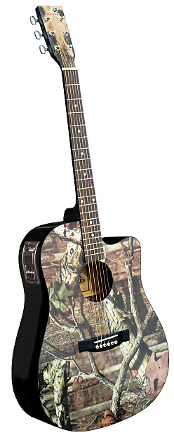 Indiana MO-1CE Mossy Oak Acoustic-Electric Guitar Camo image 1