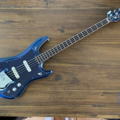 Guyatone, EB-9 Bass, Sharp 5, Blue Sparkle, MIJ, 1968 - early 70s image 3