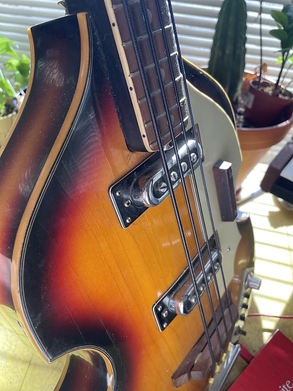 1966 Univox Lectra Bass with Hard Case Reverb
