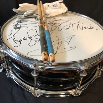 Ludwig, Bun E. Carlos, Cheap Trick 1990s Ludwig Black Beauty Snare Drum. Authenticated. image 1