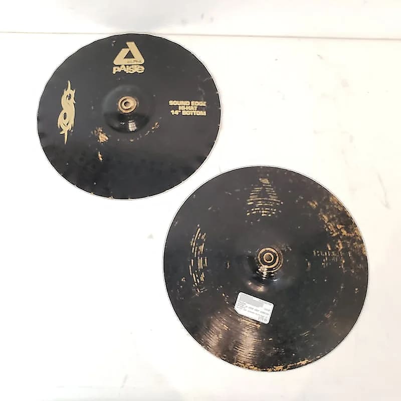 Paiste 14" Black Alpha Joey Jordison Signature Hyper Hi-Hat Cymbals (Pair) 2008 - 2016 image 1