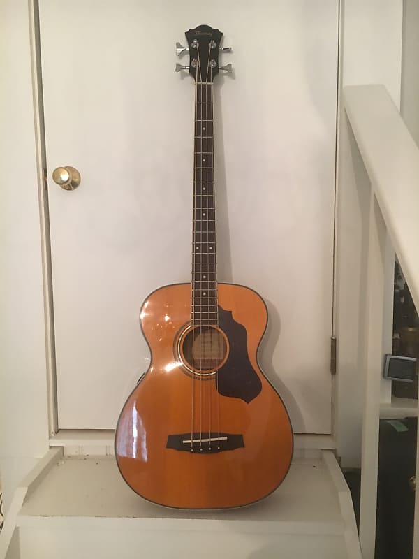 Aria 4 string acoustic bass 2000 clear image 1