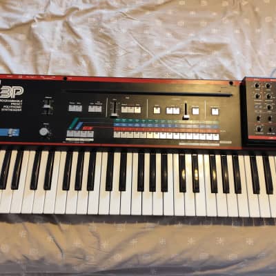 Roland JX-3P 61-Key Programmable Preset Polyphonic Synthesizer with DT-200 Programmer 1983 - 1985 - Black