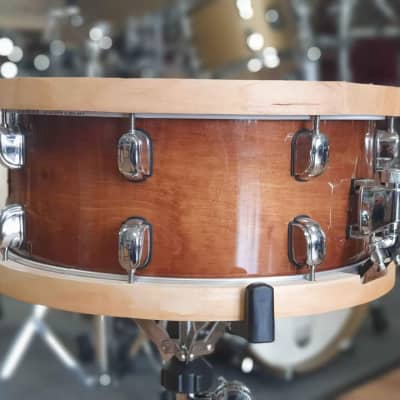 Tama LMP1465FSEN 6.5x14" S.L.P. Series Studio Maple Snare Drum with Wood Hoops 2013 - Present - Sienna Maple image 2