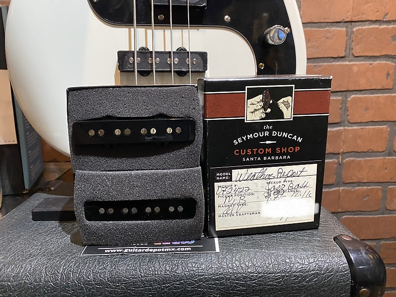 Seymour Duncan Custom Shop Weather Report Jazz Bass Pickup Set black