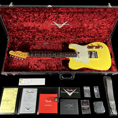 2022 Fender Telecaster 1963 Custom Shop '63 Reissue Tele Heavy Relic ~ Graffiti Yellow image 12