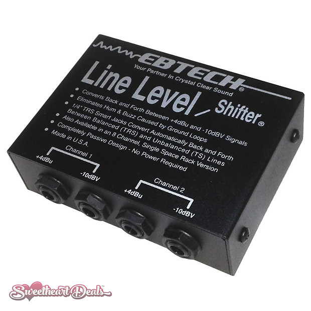 Ebtech LLS-2 Dual Channel Line Level Shifter/Hum Eliminator image 1