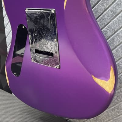 SBS Steve Brown Sound Guitars VS200 Includes Our FretWerx In USA Fret Dress and Setup! Purple Metallic image 10