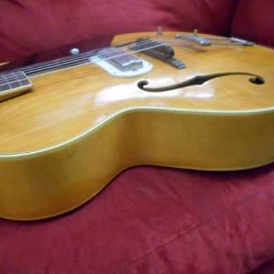 Epiphone Century Archtop W/ Gibson P-13 Speed Bump Pick Up 1942 Natural Blonde image 12