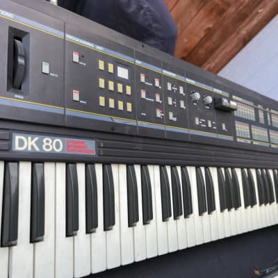 SIEL DK-80 Bitimbric Synthesizer w/ cartridge circa: 1985 - Grey