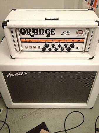 White orange shop amp