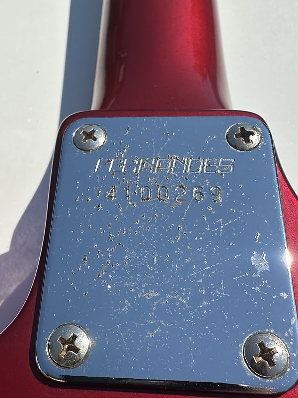1998年　バーマン Fernandes Explorer Bass BXB55 The Function 1984 Candy Red