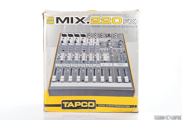 Tapco Mix 220 FX 8 Channel Compact Mixer Mix220FX Owned by