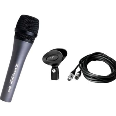 Sennheiser E835 Kit3 Microfono Dinamico Voce + Clamp + Cavo Bundle