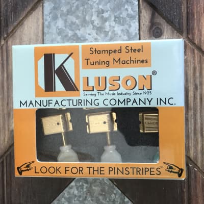 Real Life Relics Kluson Aged Gold Tuning Machines for Gibson Explorer KDE-6B-G image 5