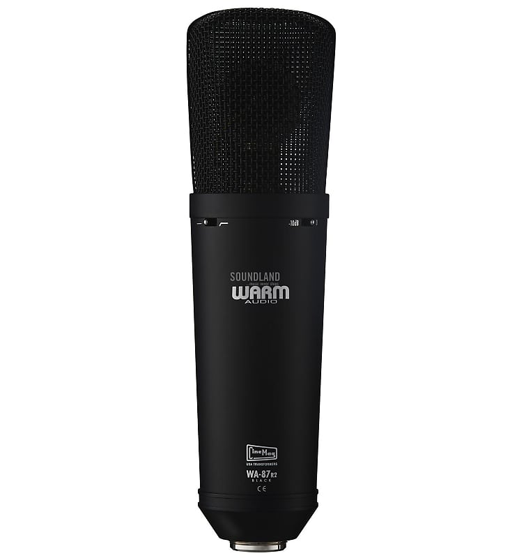 Warm Audio WA-87 R2 Large Diaphragm Multipattern Condenser Microphone Black image 1