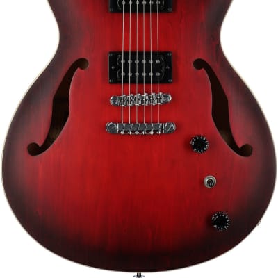 Ibanez AS53 Artcore Semi-Hollowbody Electric Guitar, Sunburst Red image 3