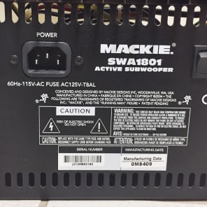 Mackie SWA1801 Subwoofwer Power Amp image 6