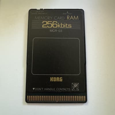 Korg MCR-03 256kbits Memory Card RAM for M1