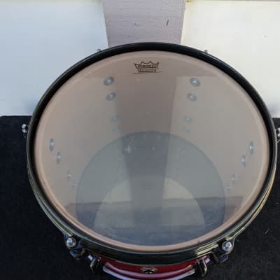 Pearl Made In Taiwan Red Sparkle Wrap 9 x 12" Masters Custom Extra Maple Shell Tom - Sounds Great! image 6