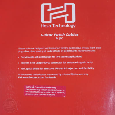 Hosa Pro Patch Cables 6" [6 Pack] image 3