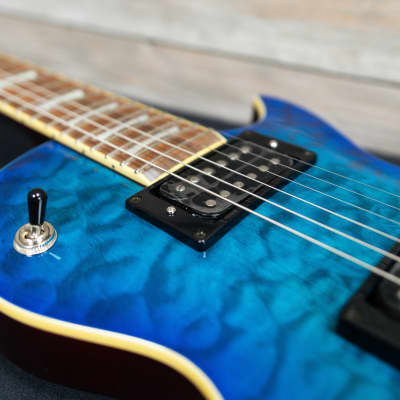 Zemaitis Z Series Z22QQ Electric Guitar - Trans Blue Burst (TBB-DBC6) image 14