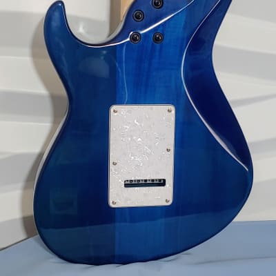 Cort G250DX Trans Blue Double Cutaway American Basswood Body Maple Neck 6-String Electric Guitar image 7